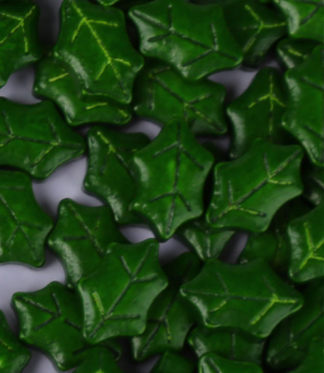 Christmas Leaf Sprinkles Press Candy