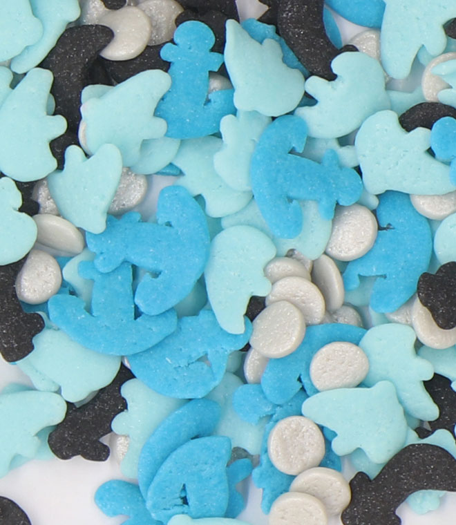 Dolphin With Blade Shape Confetti Sprinkels Mix