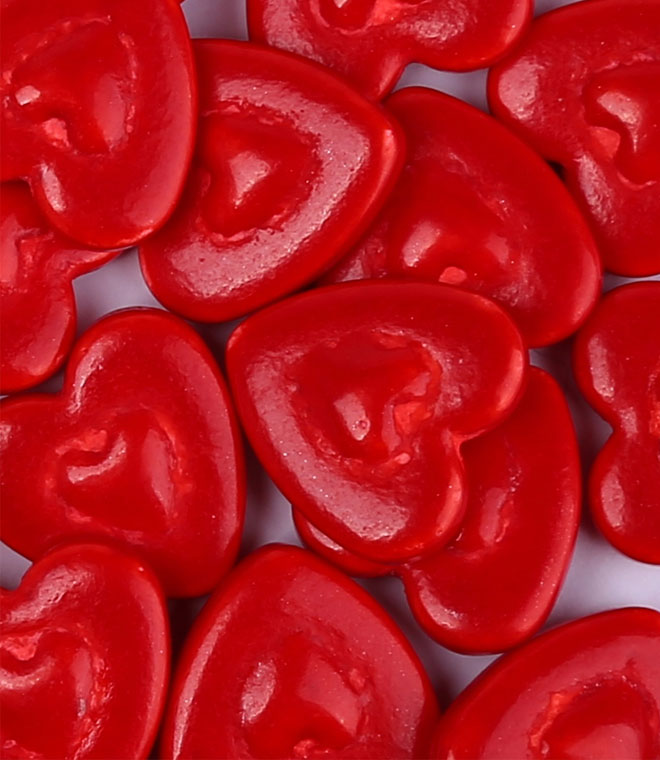 Double Heart Sprinkles Press Candy