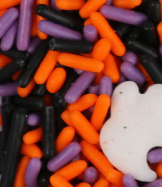Ghost Confetti with Mix Colors Vermicelli Sprinkles Mix