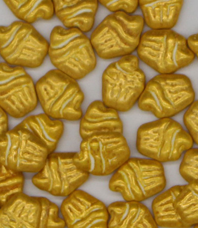 Gold Cup Cake Sprinkles Press Candy