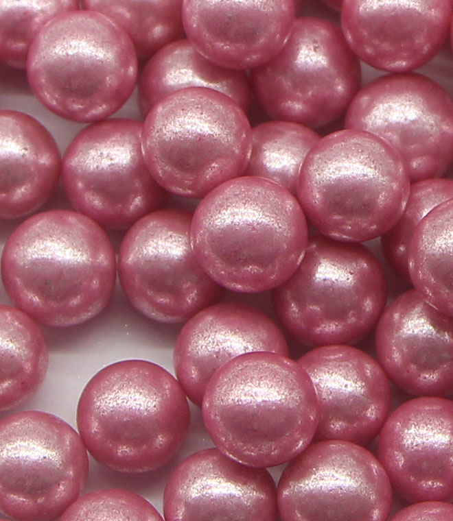 Metallic Shiny Pink Dragees Sprinkles Cake Decoration