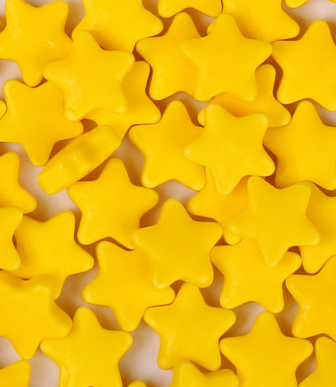 Middle Star Sprinkles Press Candy