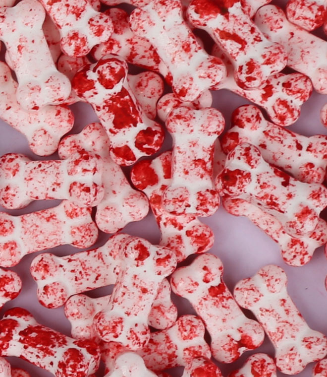Mini Bloody Bone and Skull Press Candy Sprinkles Mix 2