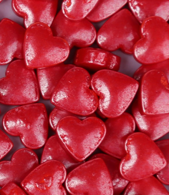 Mini Heart Sprinkles Press Candy