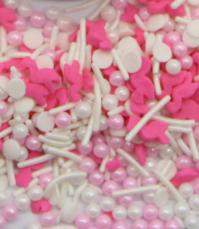 Mix Colors Jimmies With Press Candy And Confetti Sprinkles Mix