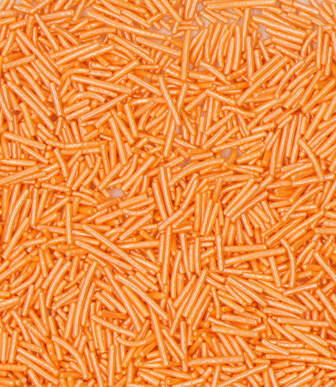 Orange Crisp Jimmies Pearlized