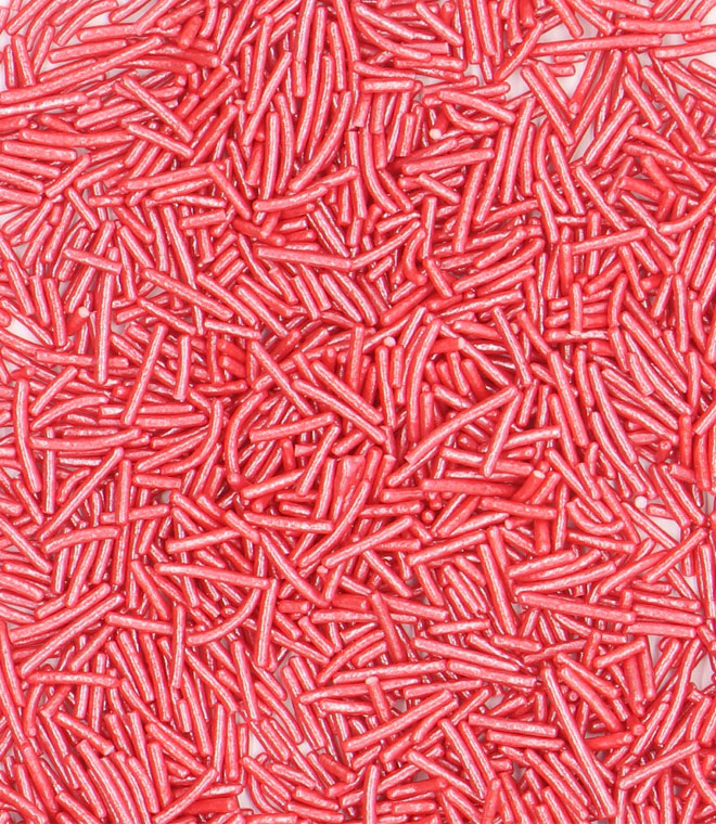 Red Crisp Jimmies Pearlized