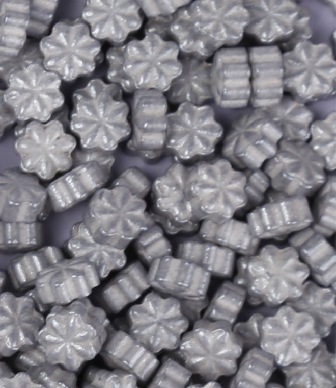 Silver Snowflakes Sprinkles Press Candy