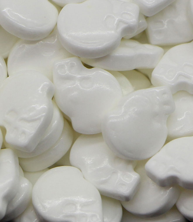 Skeleton Head Sprinkles Press Candy