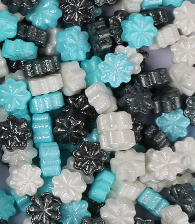 Snowflake Sprinkles Press Candy