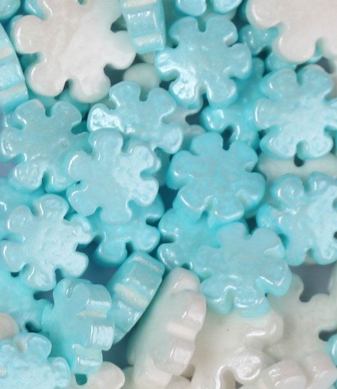 Snowflakes Sprinkles Press Candy