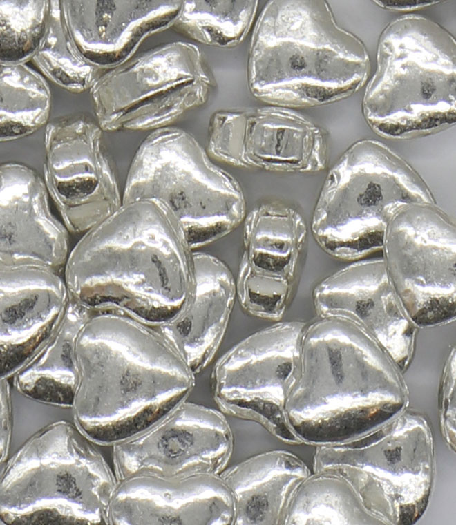 Super-silver Heart Sprinkles Press Candy 2