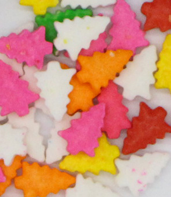 Thin Christmas Tree Sprinkles Press Candy