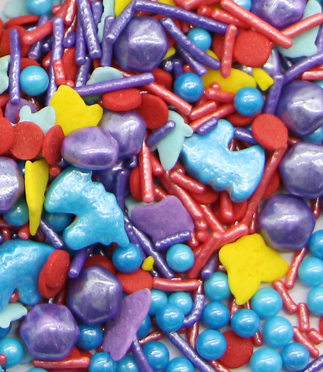 Unicorn Press Candy With Butterfly Confetti Sprinkles Mix