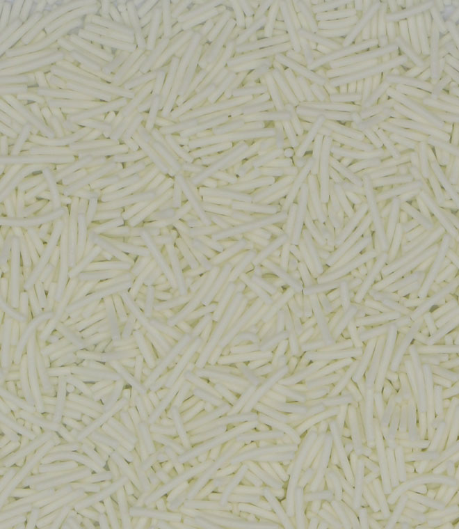 White Crisp Jimmies Polished