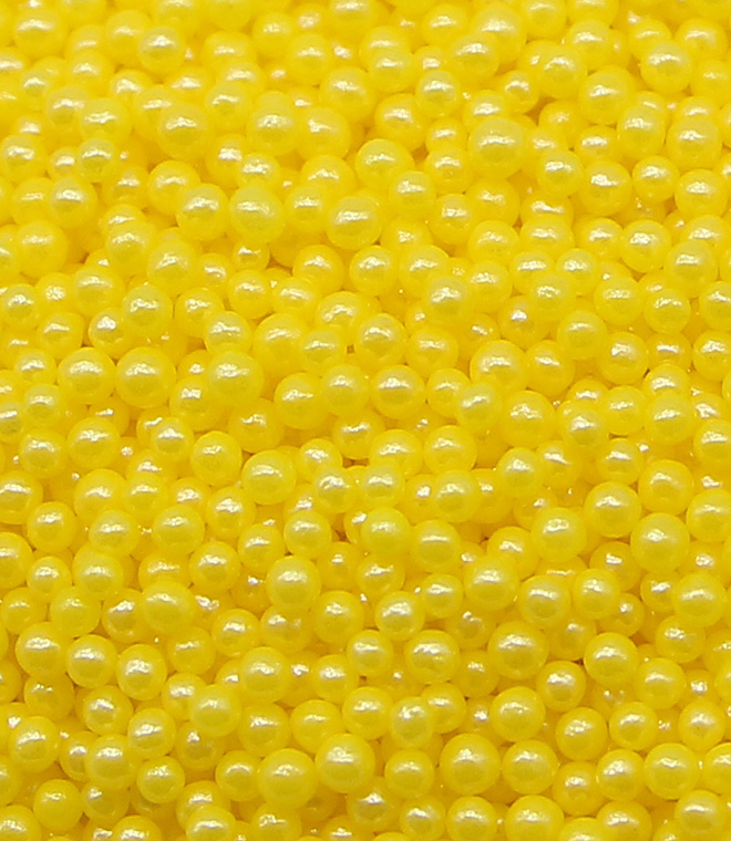 Yellow Sprinkles 2mm Pearl